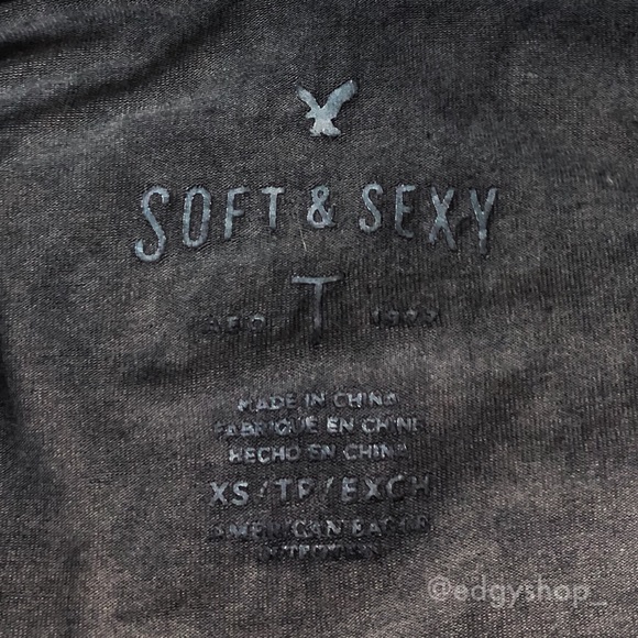 American Eagle | Soft & Sexy Cross Back T-Shirt - Picture 3 of 7